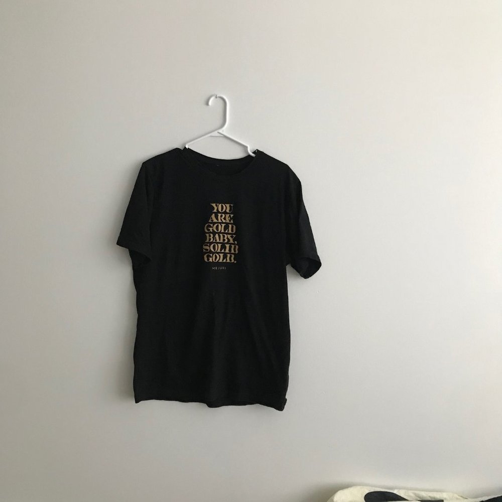 Mejuri NYC You Are Gold Baby, Solid Gold T-Shirt